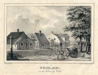 202119 Gezicht op de zij- en de voorgevel van het huis Welgelegen bij Zeist, met links het Tolhuis.